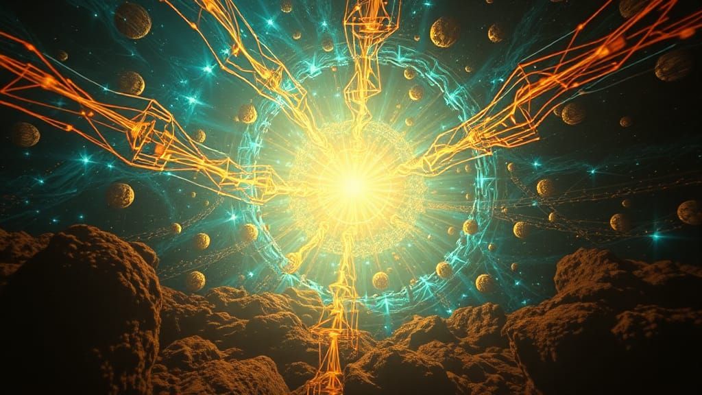 Surreal Subatomic Vision in Hyper-Realistic Style