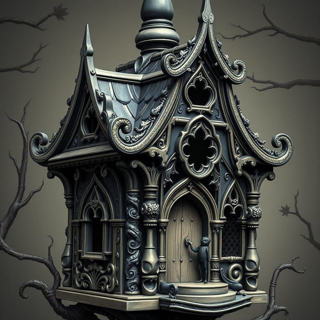 Gothic Birdhouse