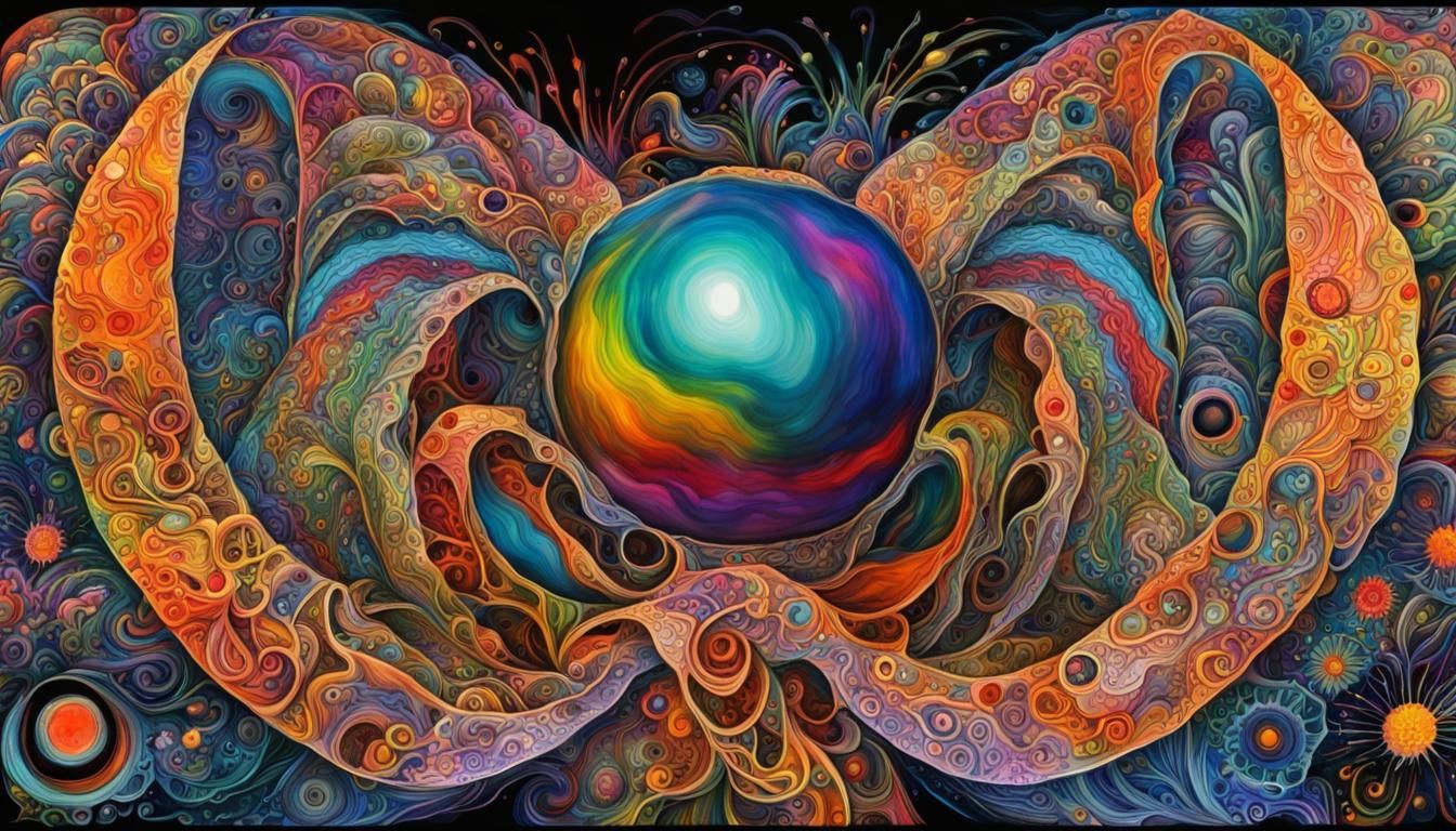 Graffiti Art Portal Emitting Love Frequencies