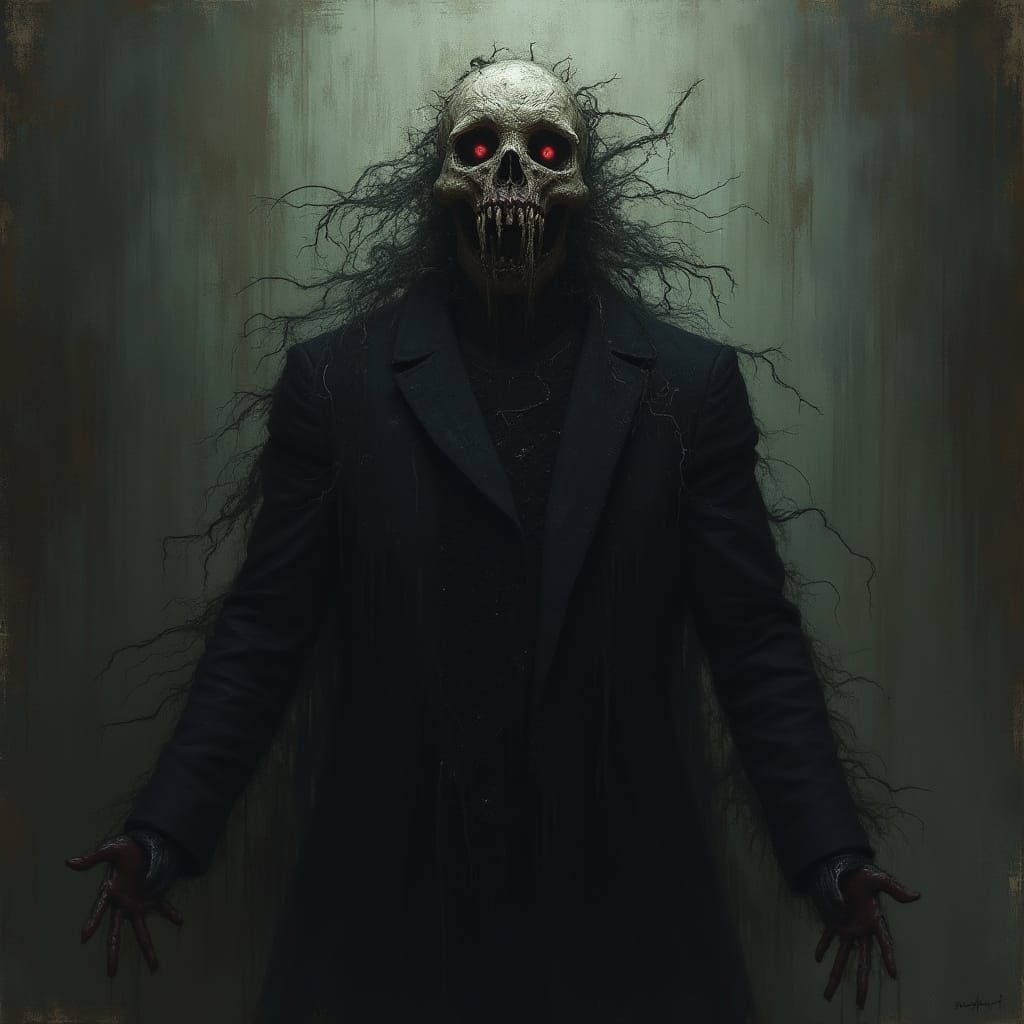 Dark Fantasy Horror Scene in the Style of Greg Rutkowski