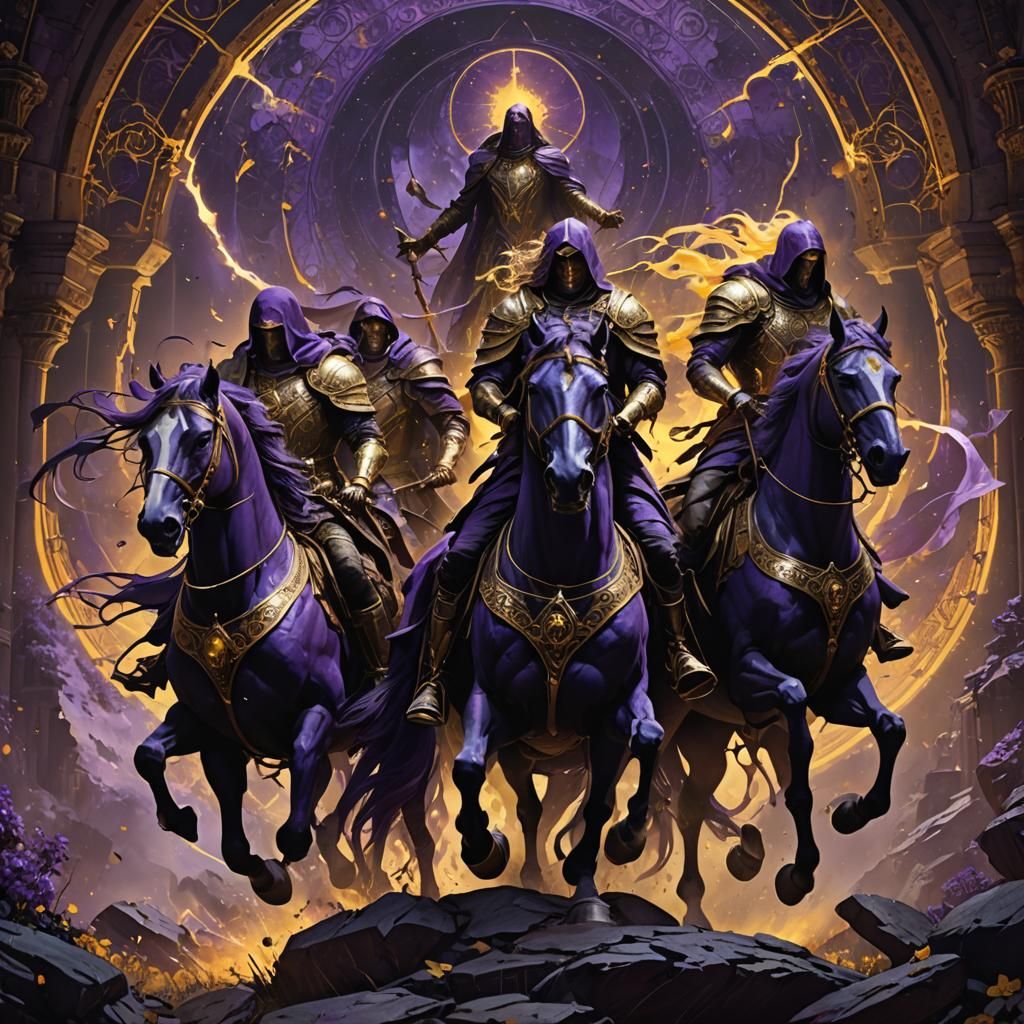 Four Horsemen of the Apocalypse: Dark Fantasy Art