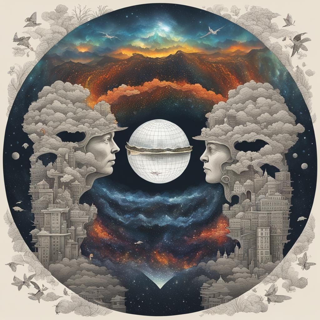 AI Image: Exploring the Duality of Life