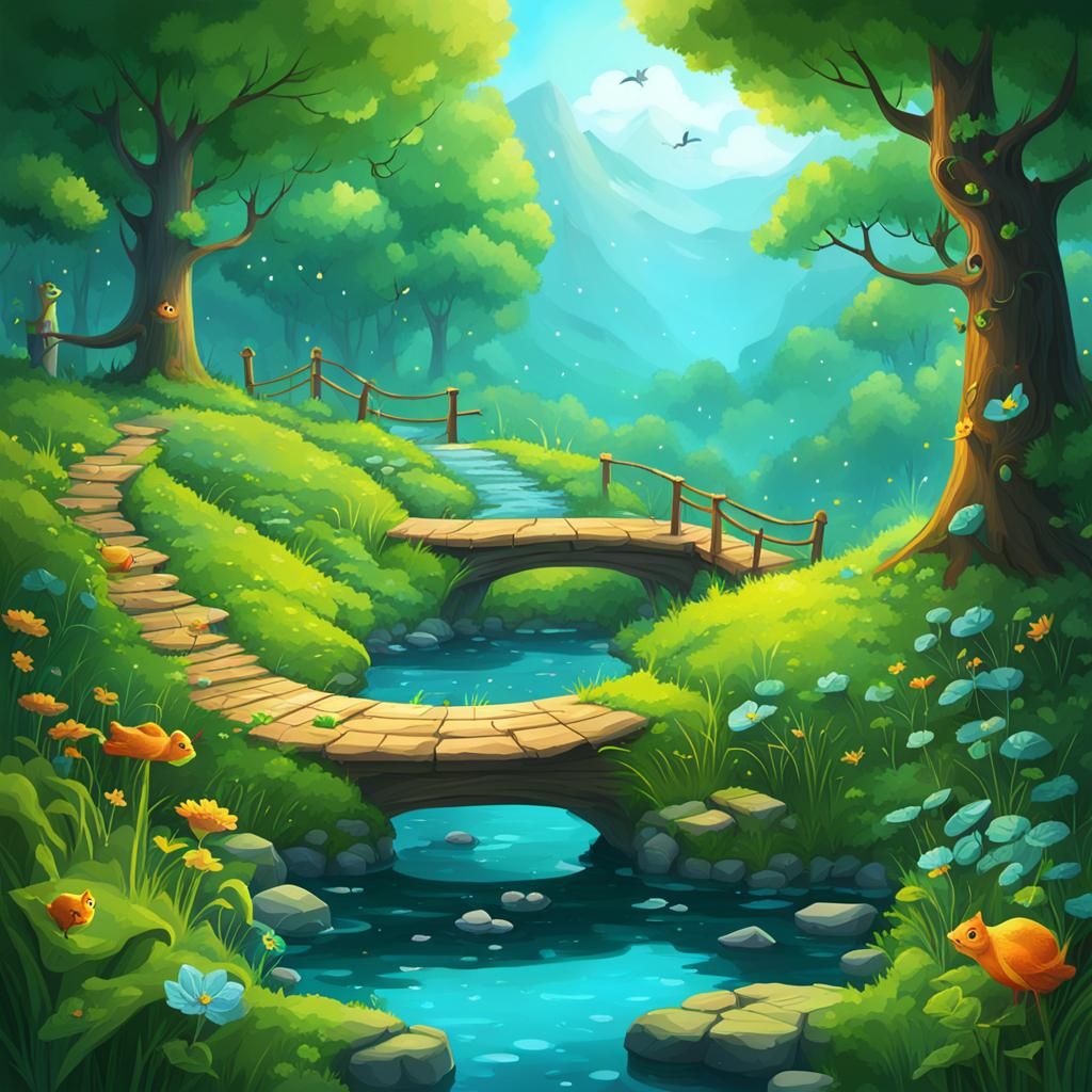 Enchanting Nature Tale Illustration