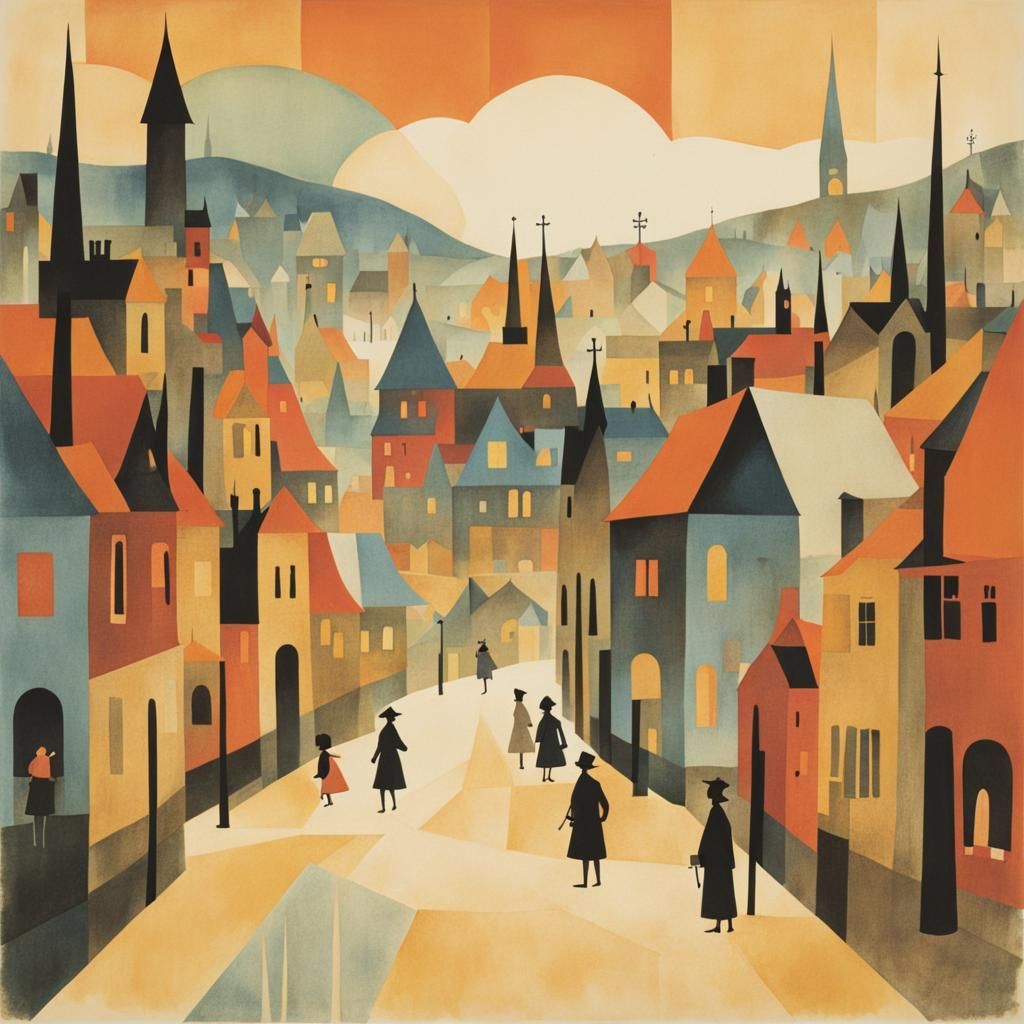 Charming Little Town Inspired by Silhouette Animation