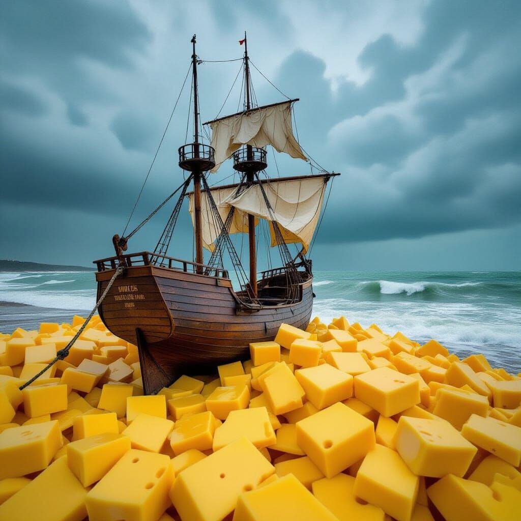 Shipwrecked on a Cheese Island
