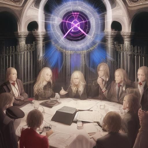 Secret meeting of the Invisible Rosicrucians