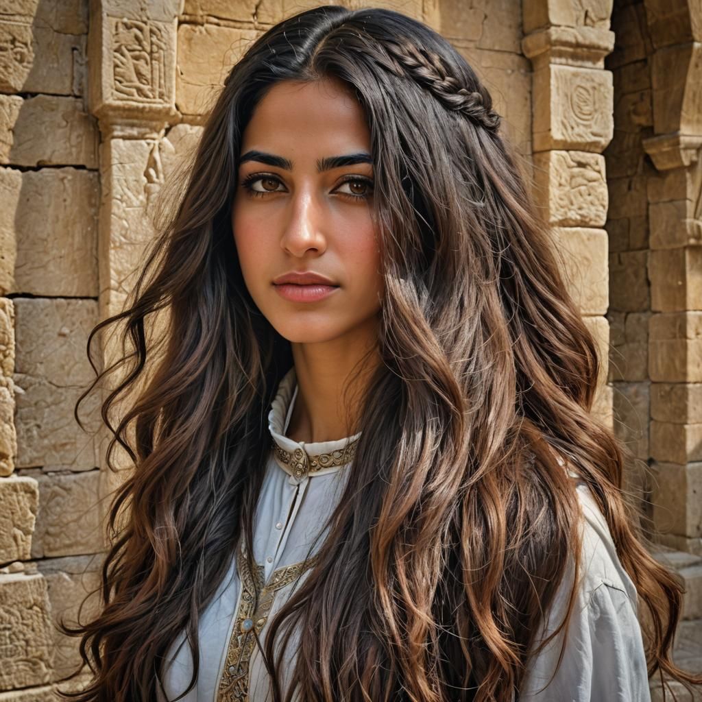 Portrait of a Beautiful Arab-Israeli Woman in Jerusalem