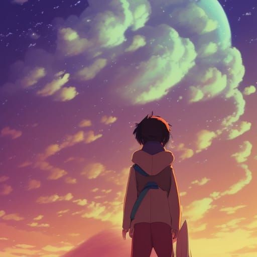 Anime Galaxy Fox in Studio Ghibli Style