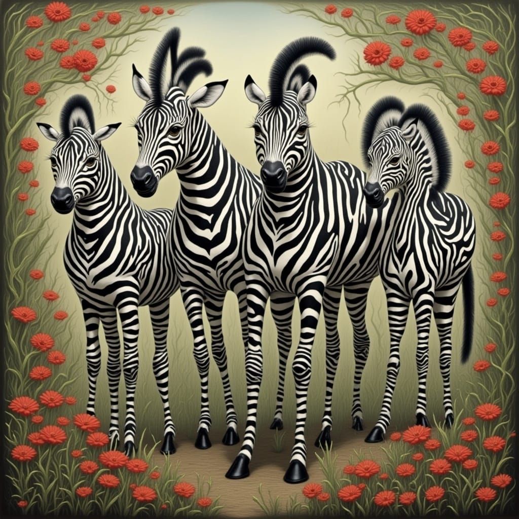 Cyberpunk Zebrafish in Neon City