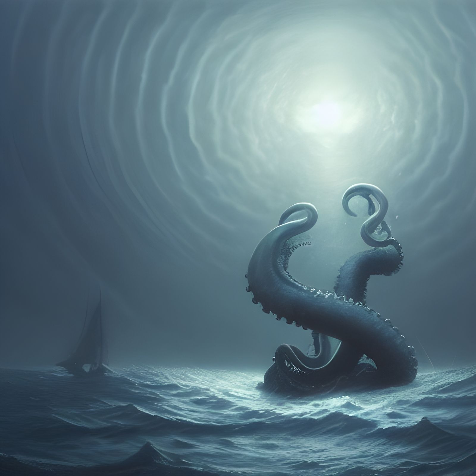 Kraken Attacks Ship: An Ocean Horror