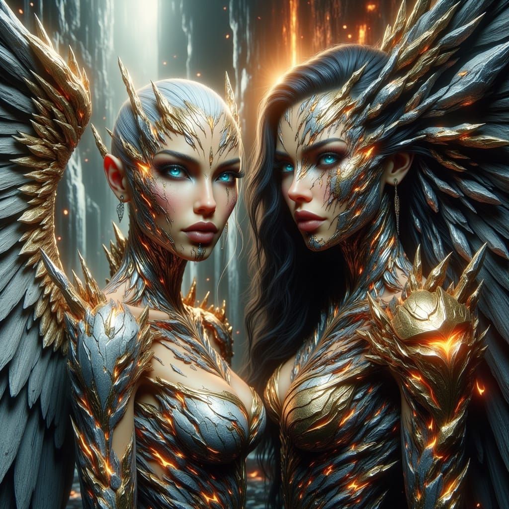 Angels of Light and Dark in Dystopian Worlds