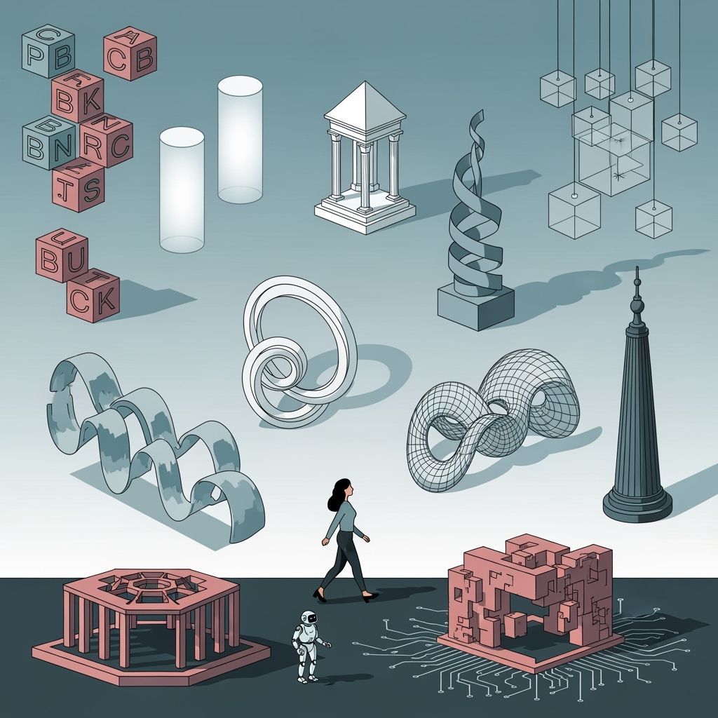 Abstract Tech World Inspired by Syd Mead, Vector Art