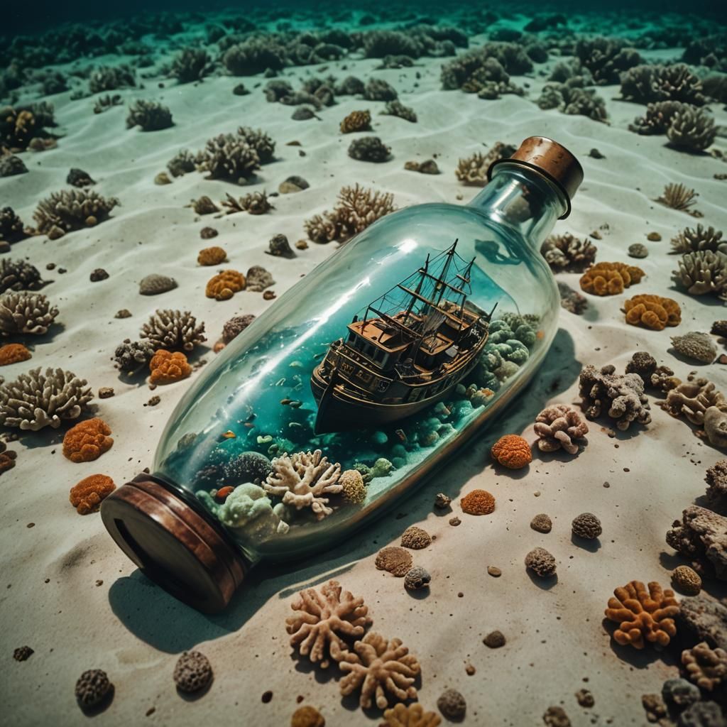 Ethereal Oceanic Scene in Cinematic Film Style