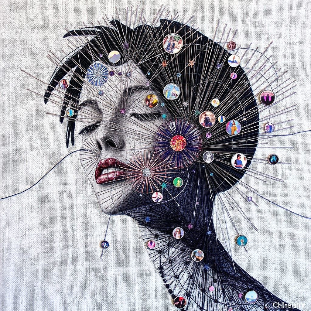 Threadlight Filigree: Metal Threads and Holographic Illusion