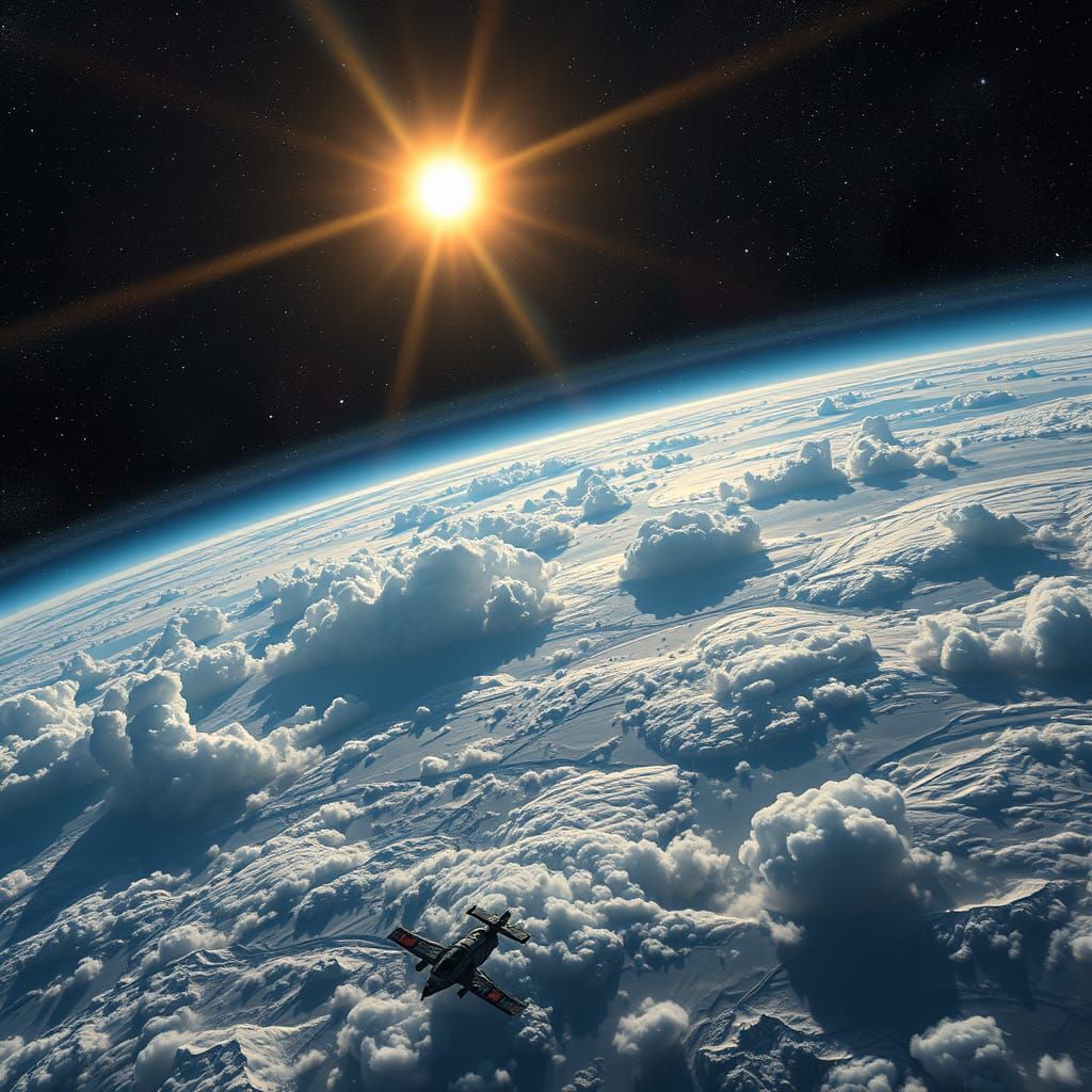 Sparkling Spaceship Lands on Candy Planet