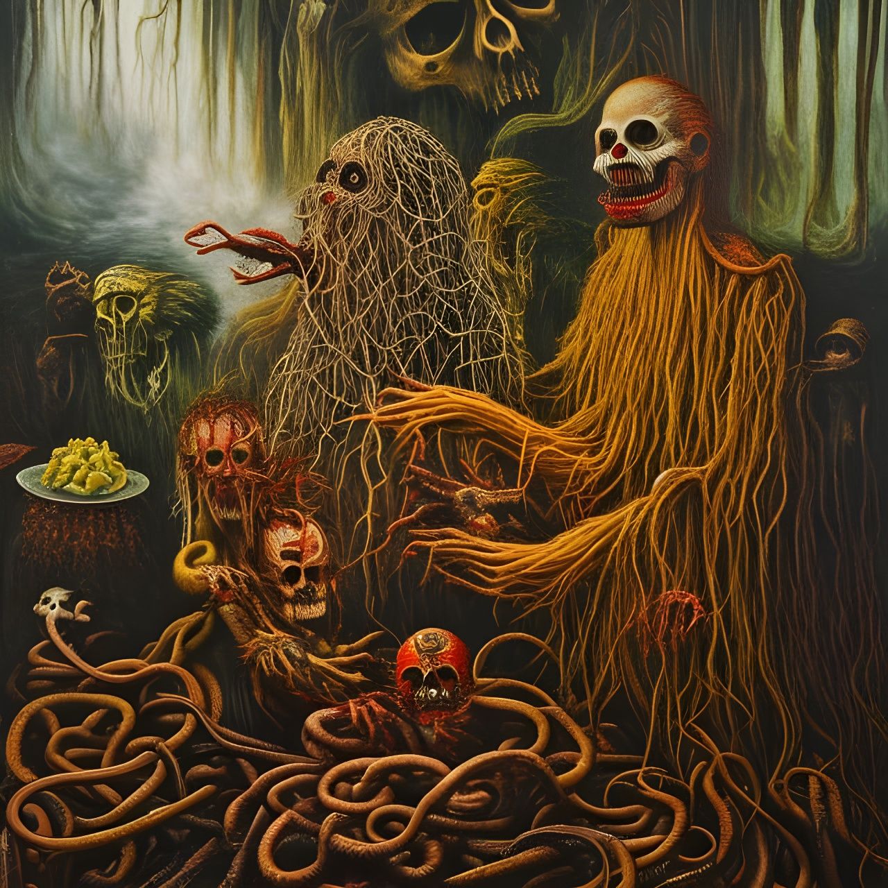 Ethereal Horror in Macabre Hyperrealism