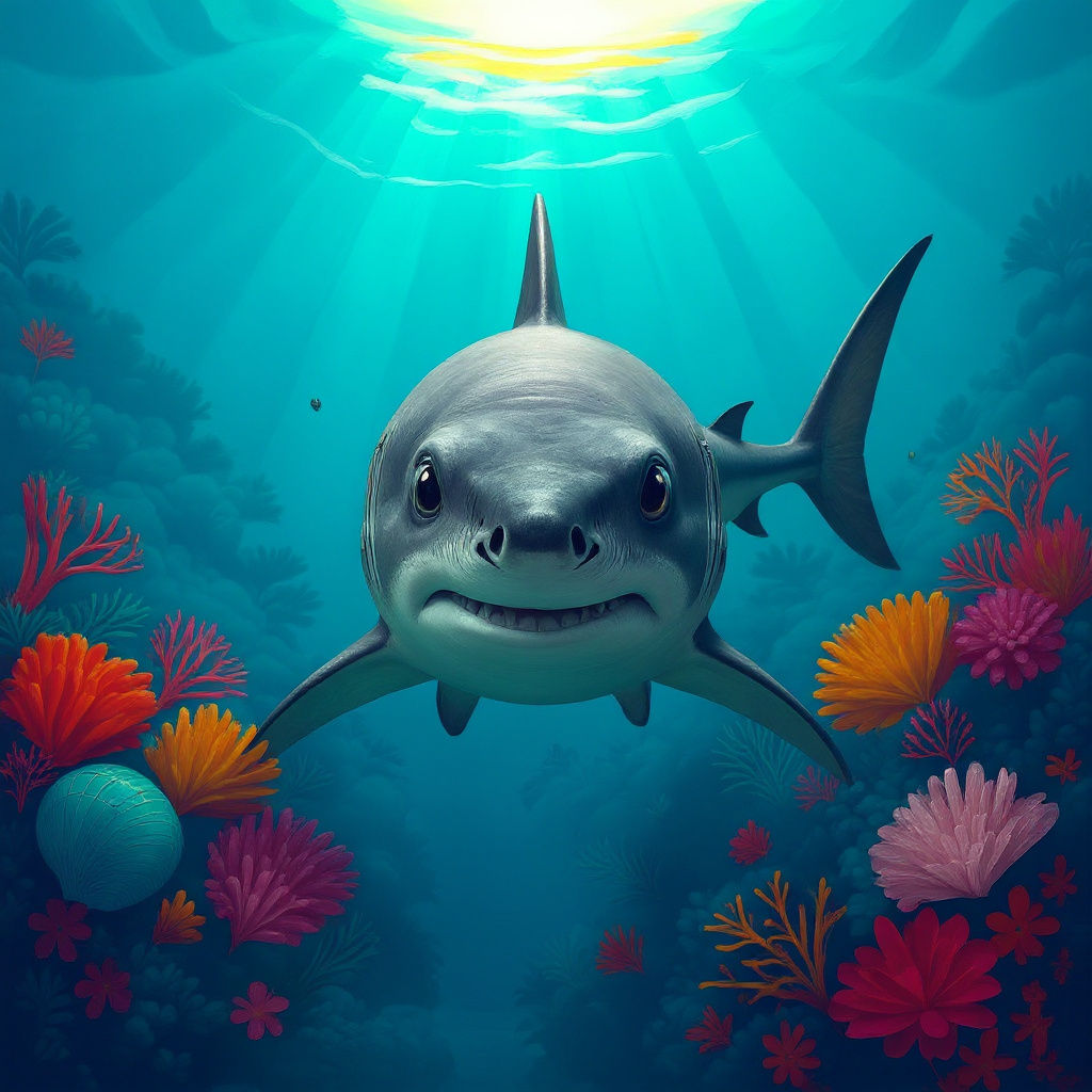 Vibrant Underwater Scene With Tropical Fish and Corals