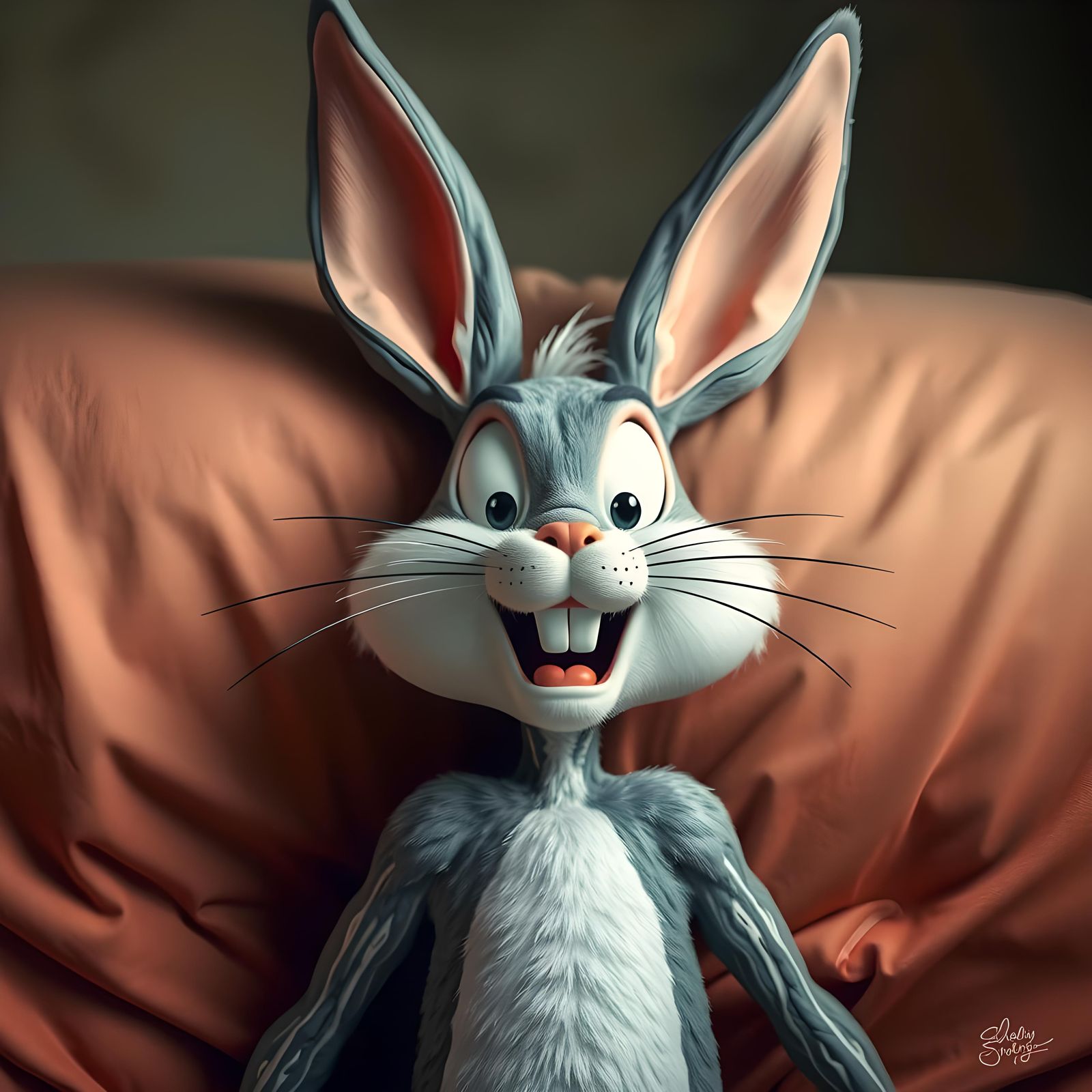 Bugs Bunny Distorted After Stroke: AI Nightmare