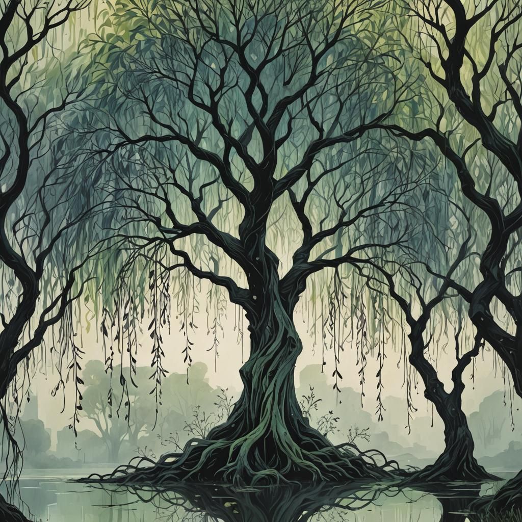 Goth willow tree
