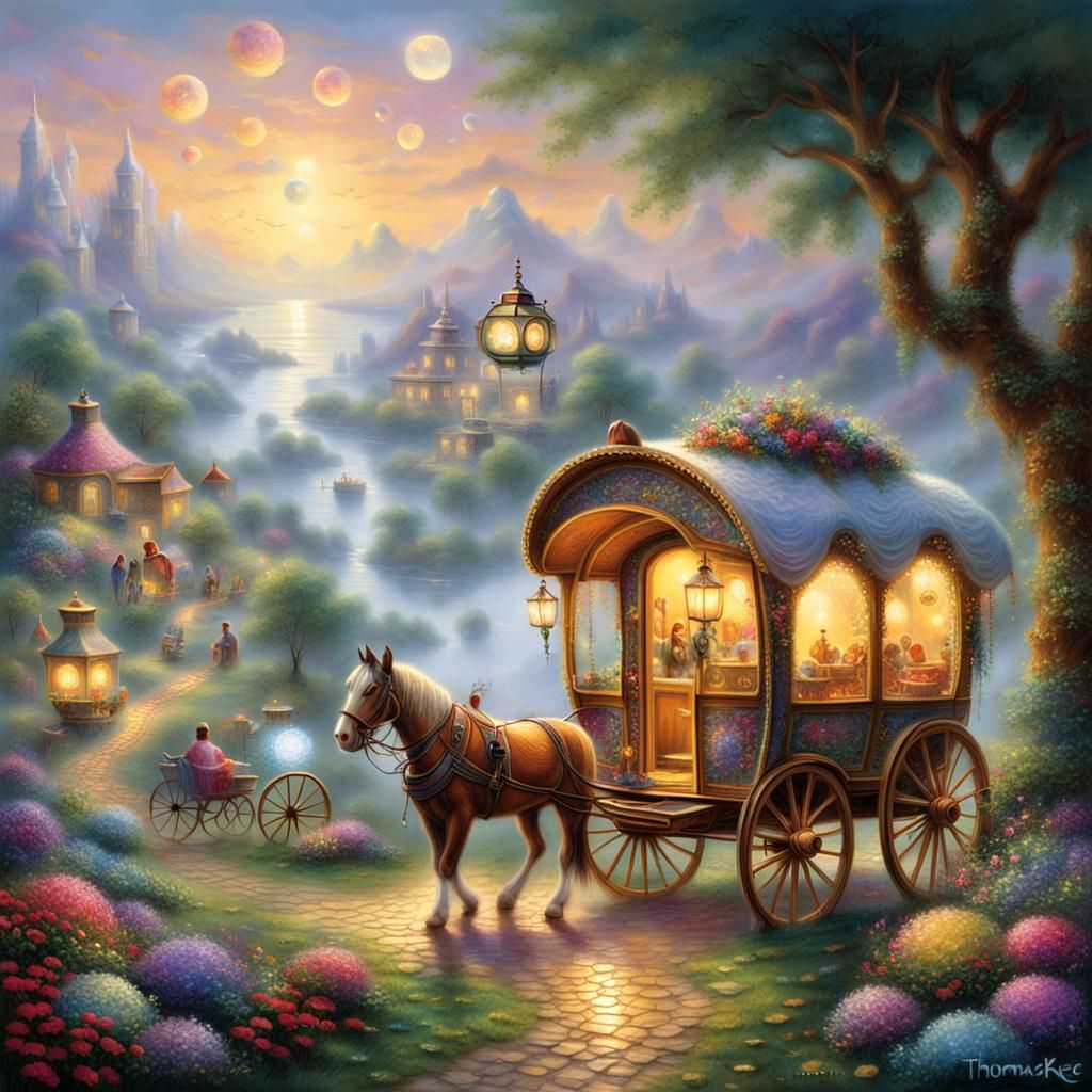 Crystal Gypsy Caravan in Ethereal Mist