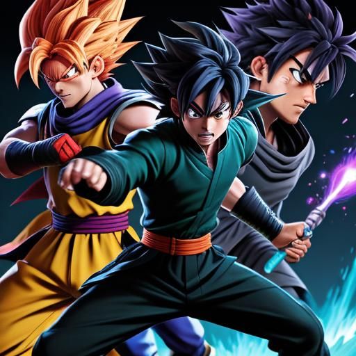 battle between Goku Black and Kiryu Setsuna underground comi...