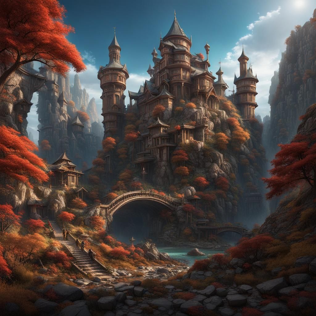 Gambler Beckons in a Detailed Matte Painting