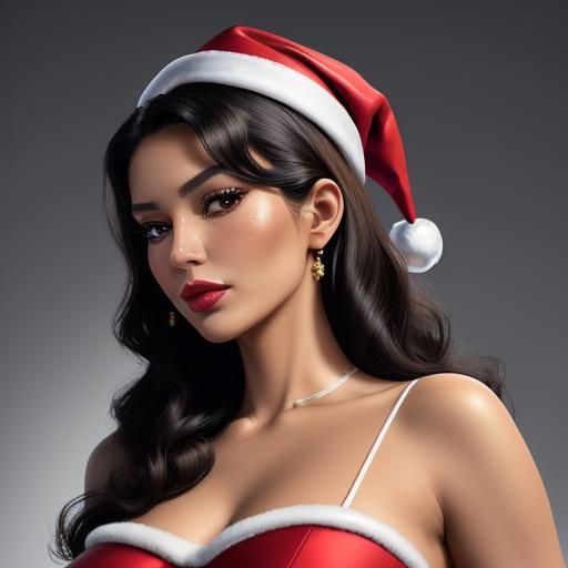 Santa Hat Pinup I