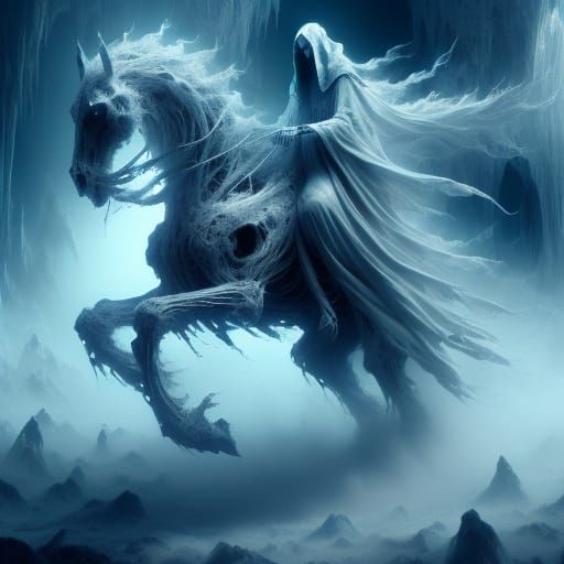 Ghost Rider in Mirrored Room: Fantasy Concept Art