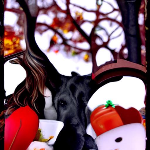 Collage of Favorite Things: Coffee, Dogs, and Holidays