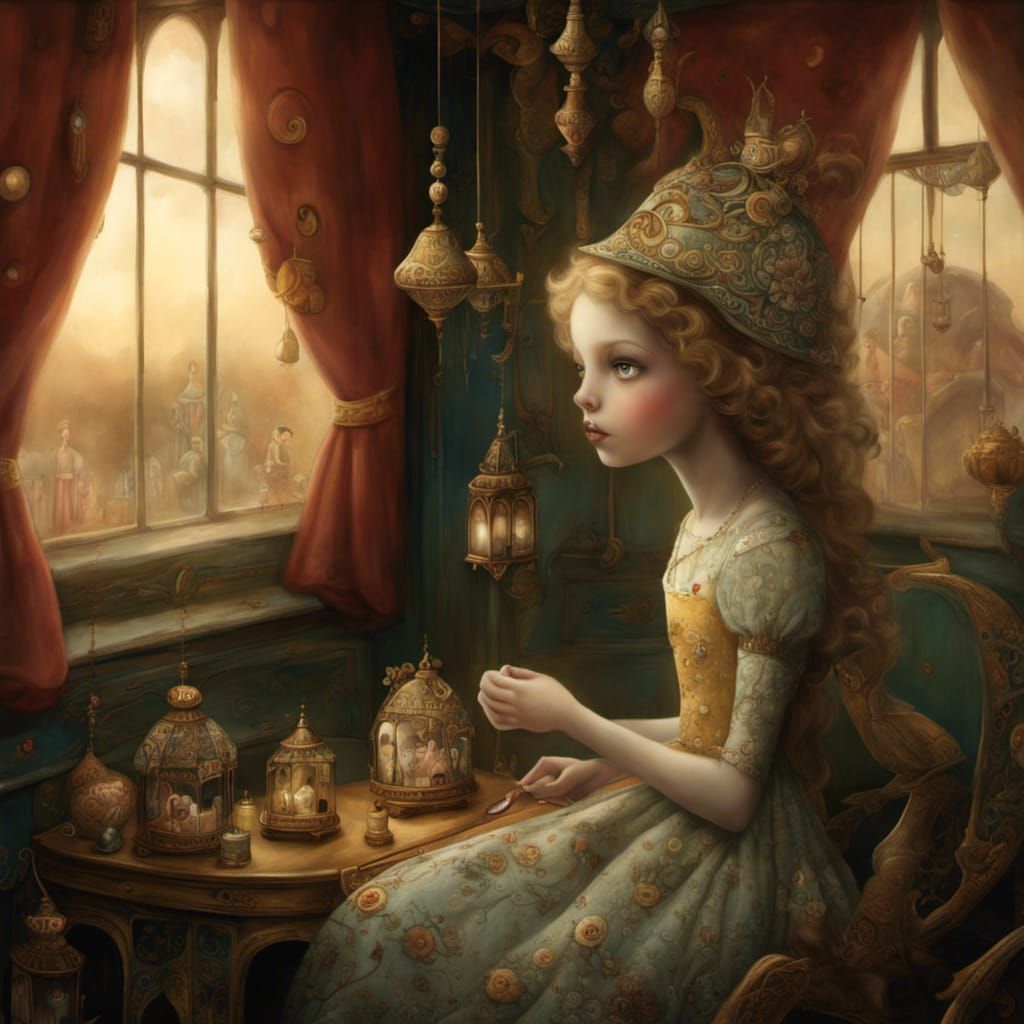 Girl's Dream of Derelict Carnival: Fantasy Art