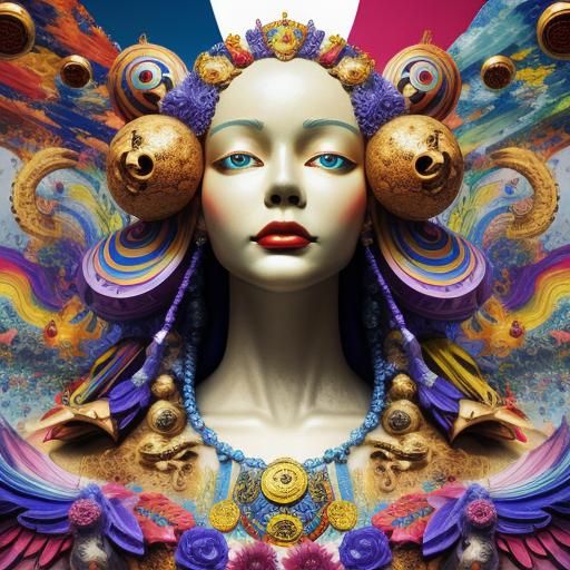 Vibrant Hyperrealistic Scene in 3D