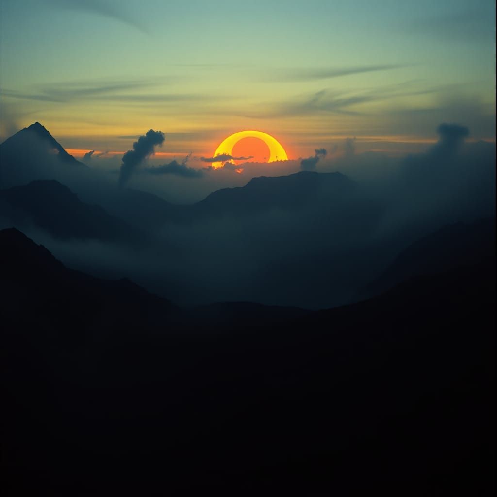 Ominous Mordor Landscape with the Eye of Sauron