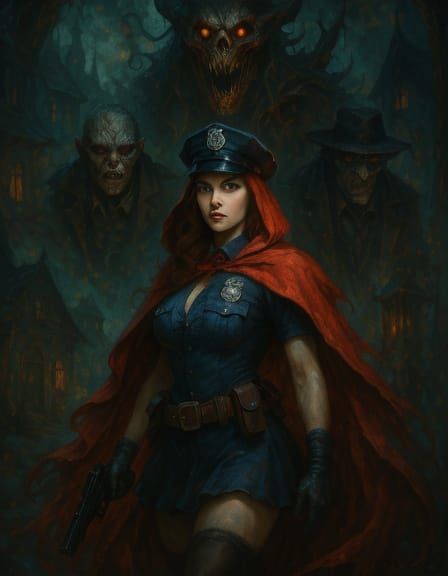 Little Red Riding Hood: Dark Fantasy Police Officer