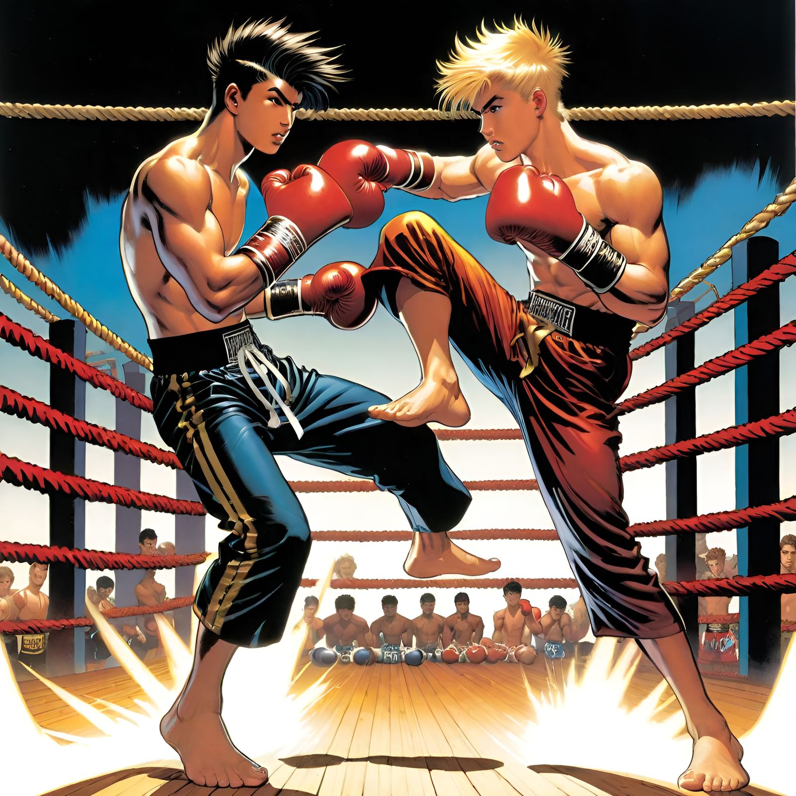 Muay Thai Boxers (Comic)