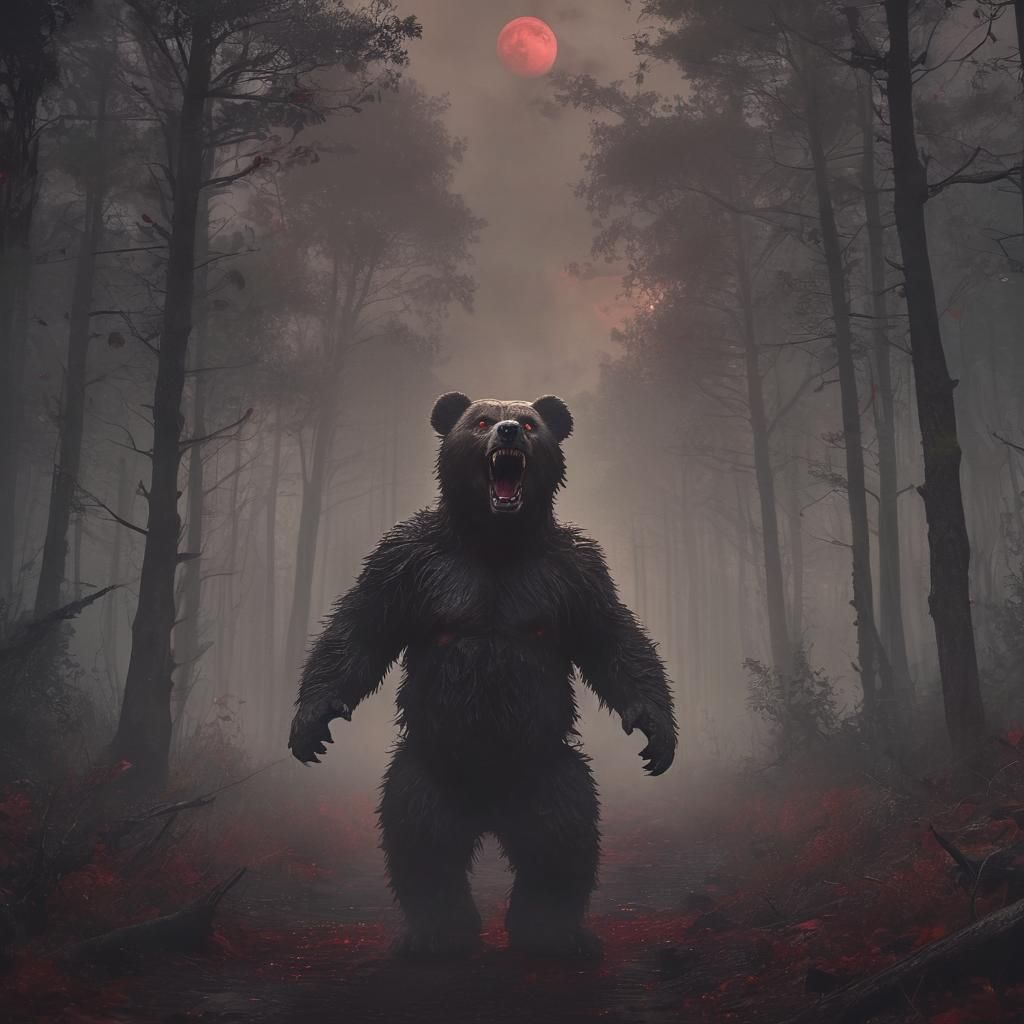 Terrifying Teddy Bear Chases Boy in Nightmare Forest