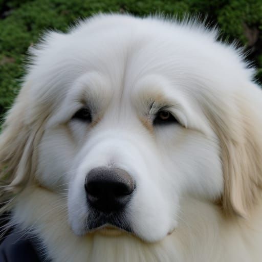 Majestic Great Pyrenees Portrait in Natural Light