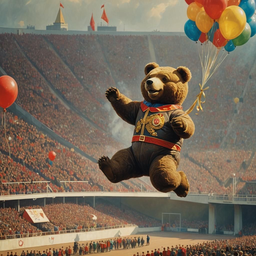 Misha the Olympic Bear's Nostalgic Farewell