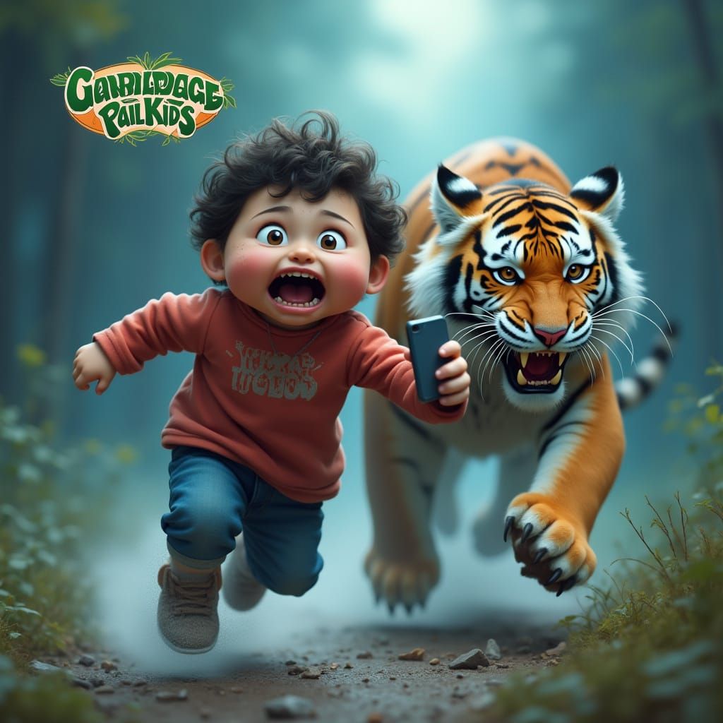 Terrified Kid Takes Selfie from Charging Tiger in a Surreal ...