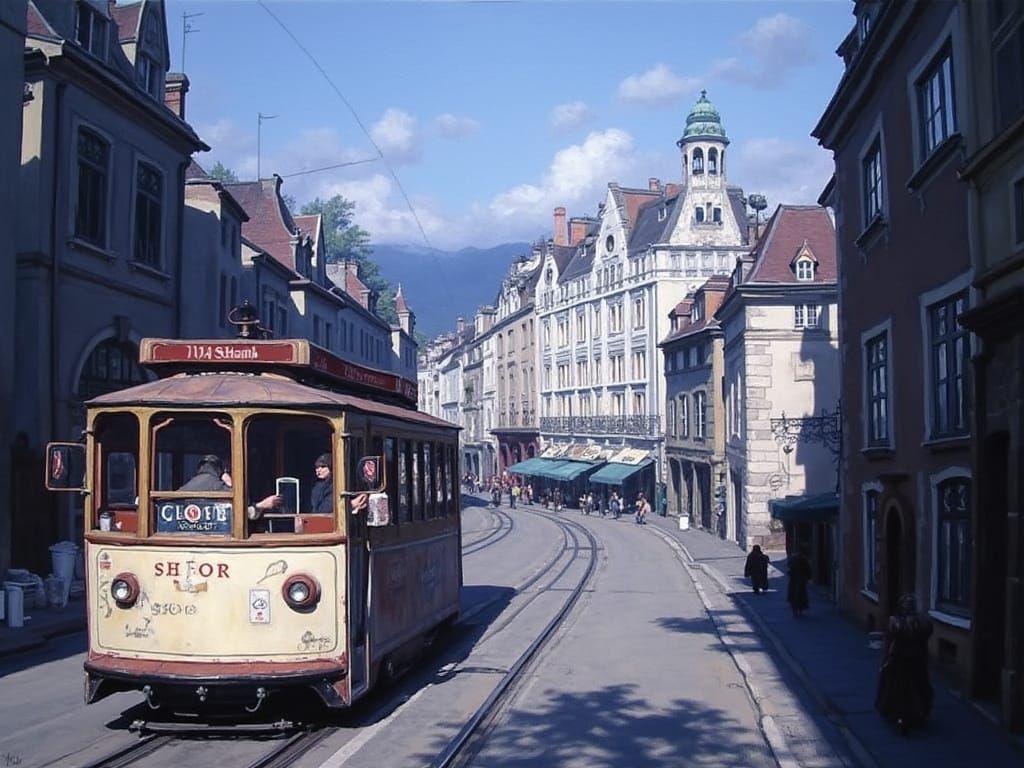 Impressionist Landscape with Soft Light and Color