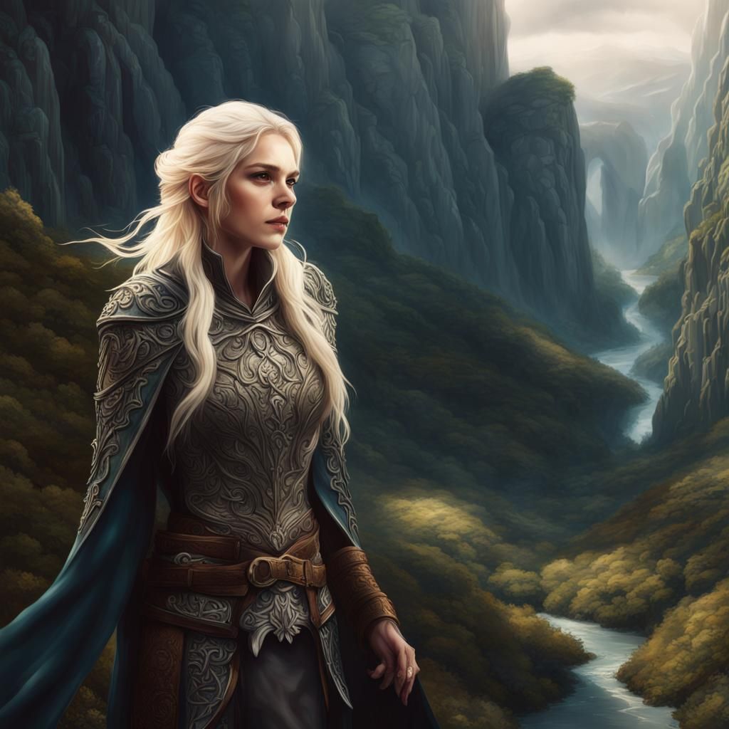 Epic Digital Painting of Aelin Ashryver Whitethorn