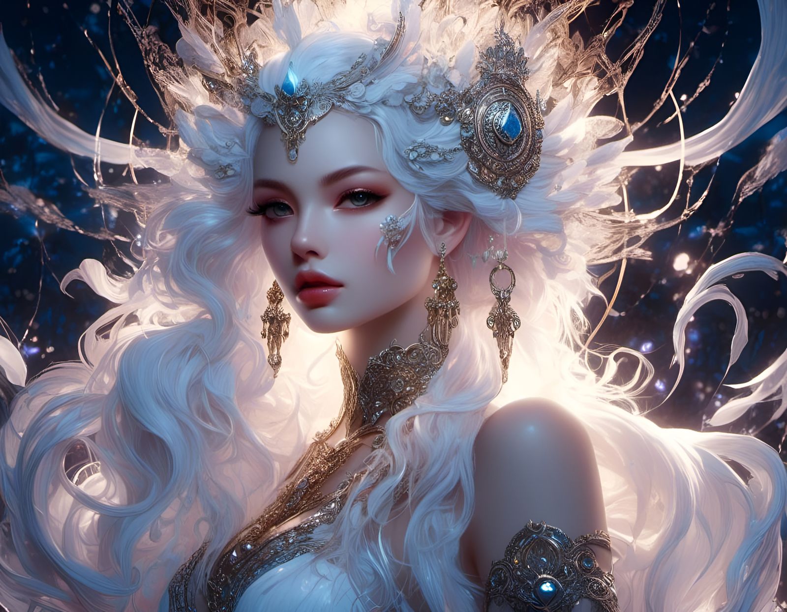 Blacklight Fantasy Lamia Girl in Endless Tower