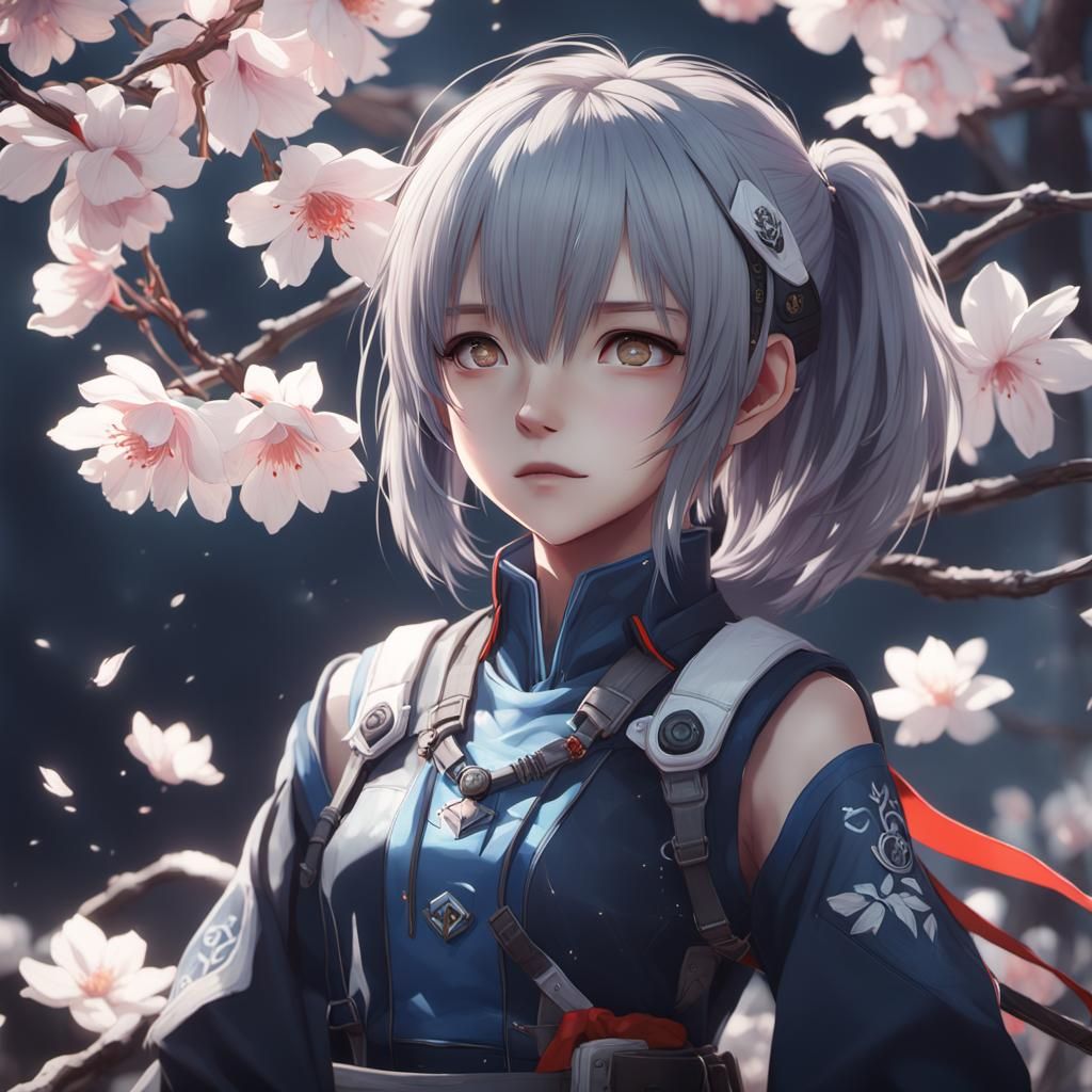 Detailed 3D Anime Art Inspired by WLOP