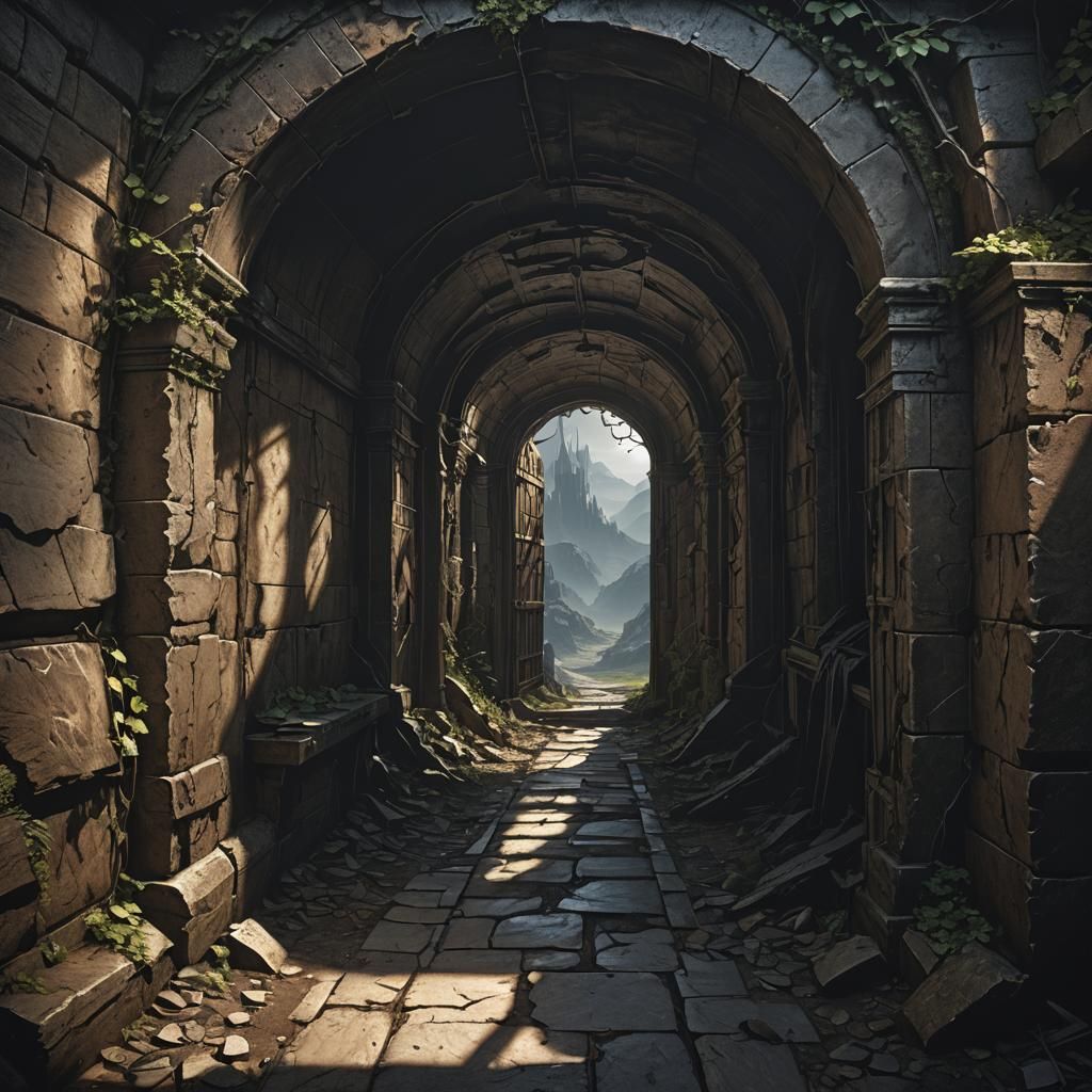 Dark Fantasy Concept Art: Shadow of Forgotten Light