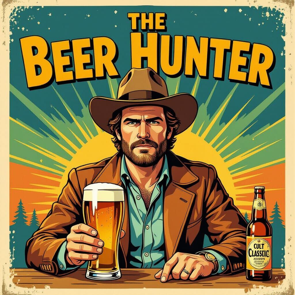 Vintage Movie Poster in 1970s Style