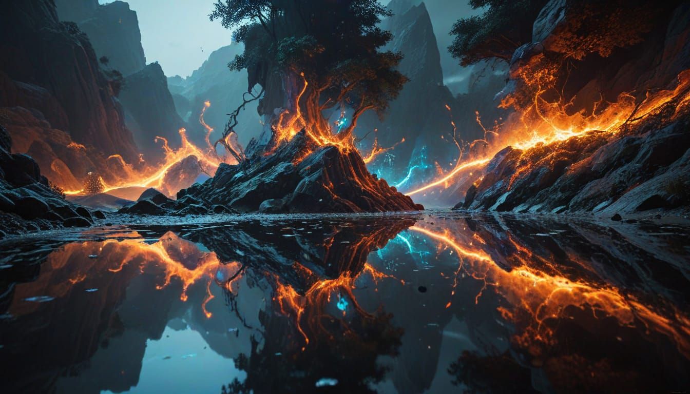 Vibrant Cosmic Vortex in Resplendent Color