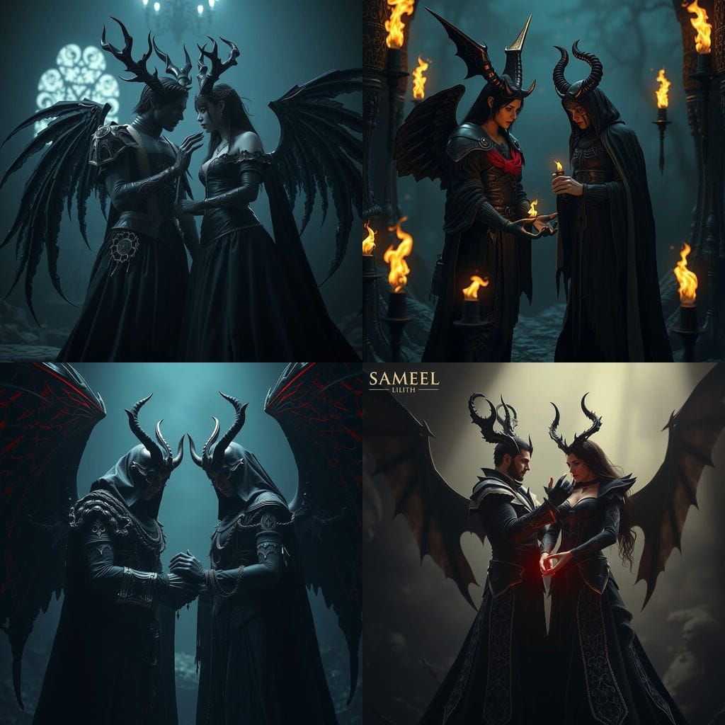 Sinister Pact: Samael and Lilith in Unreal Engine