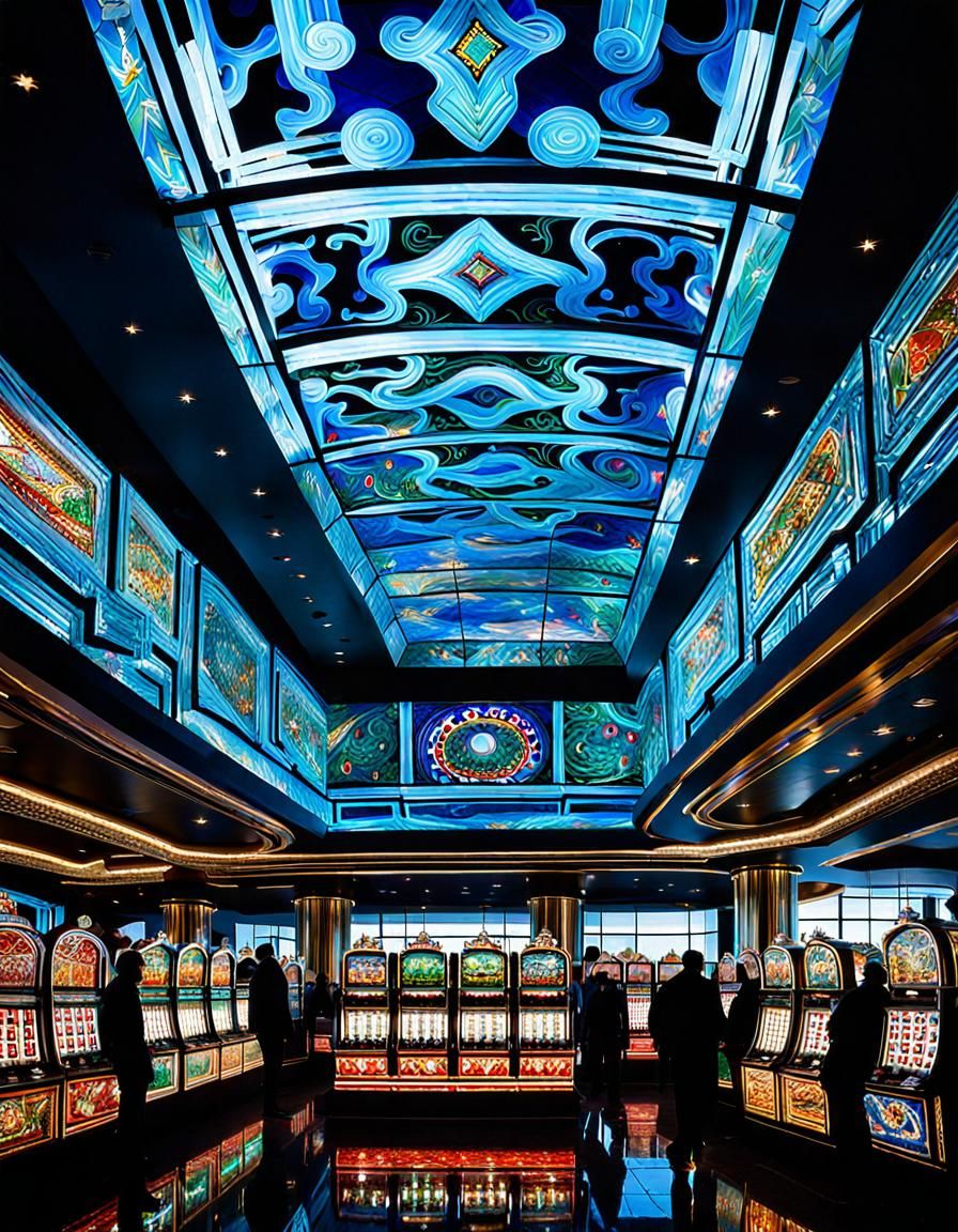 Intricate Glass Casino Architecture