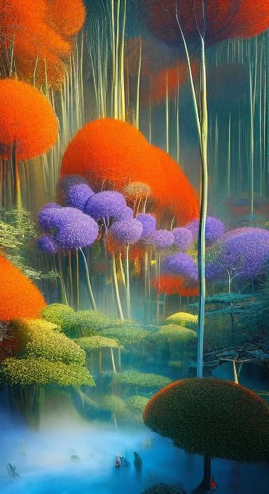 Surreal Zero-Gravity Simulation with Intricate Details