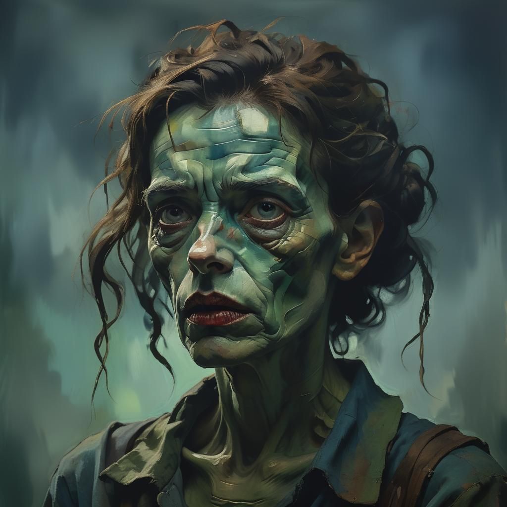 Atmospheric Portrait in Expressionist Style