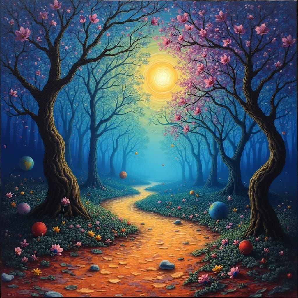 Dreamlike Surrealism in Vibrant Colors